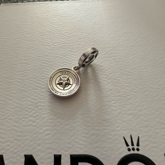 Marvel The Avengers Captain America Shield Dangle Charm - Picture 2 of 2